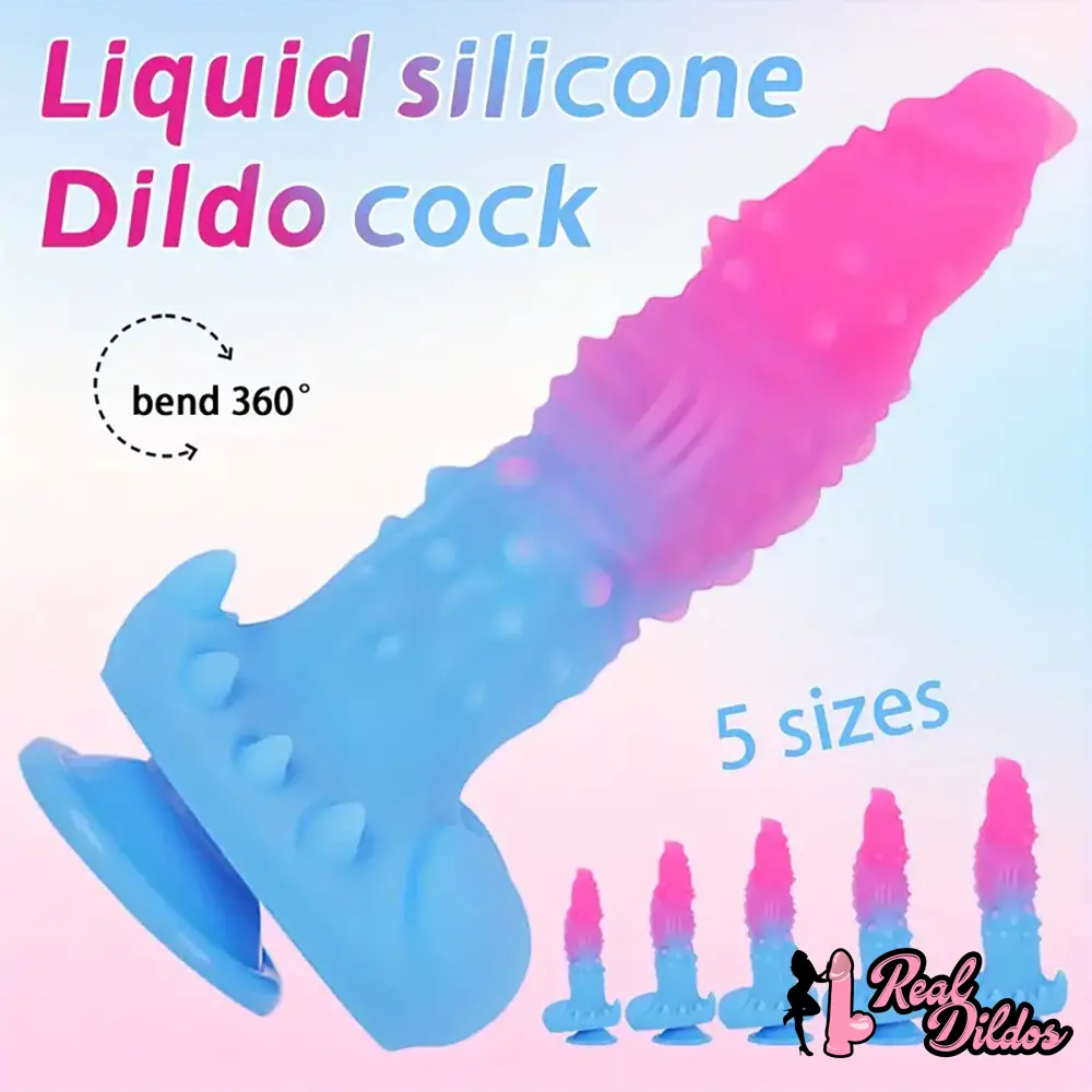 6.3in 7.08in 7.87in 9.05in 10.23in Silicone Fantasy Soft Dildo Sex Toy - Real Dildos