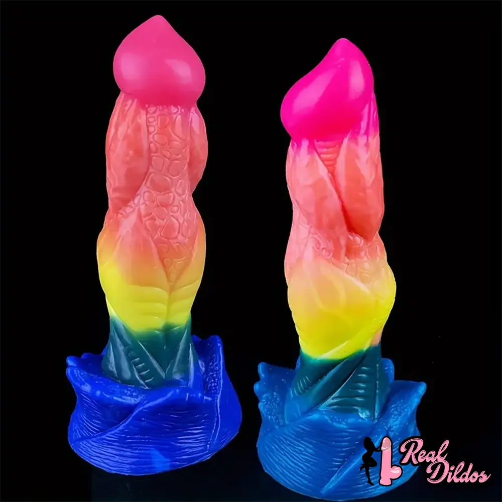 8.07in Silicone Fantasy Monster Big Soft Dildo For G-Spot Anal Stimulation - Real Dildos