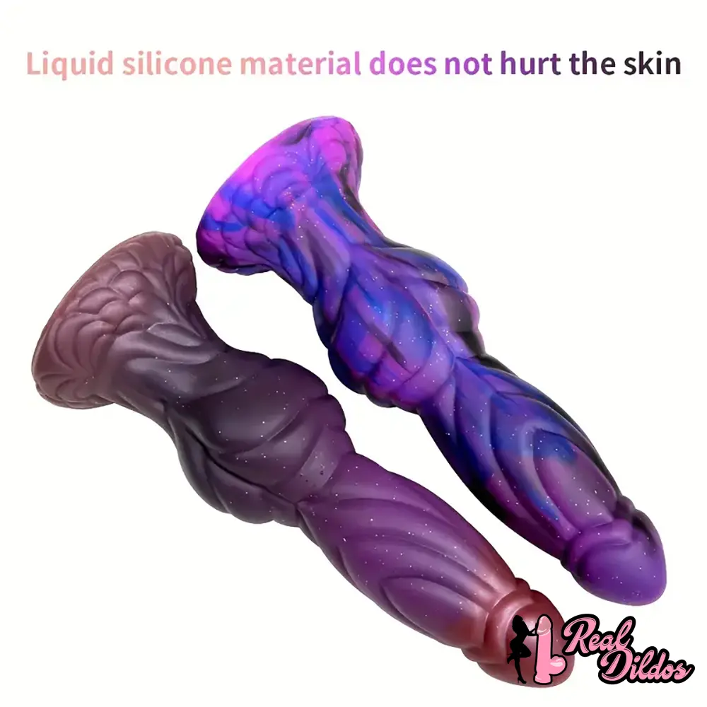 9.06in Liquid Silicone Monster Big Dildo For Males Females Sex Toy - Real Dildos