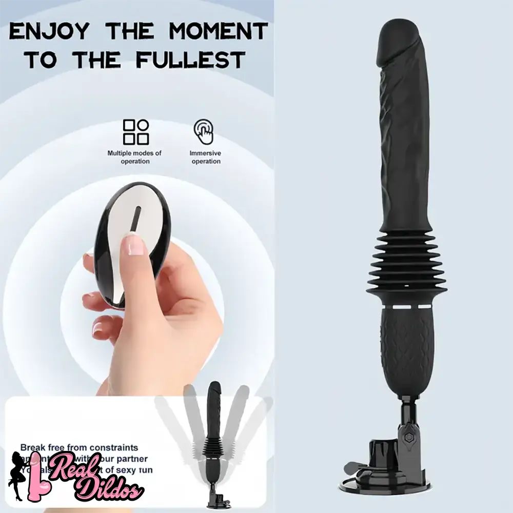 14.96in Thrusting Vibrating Dildo Gun Heating Fucking Sex Dildo Machine - Real Dildos