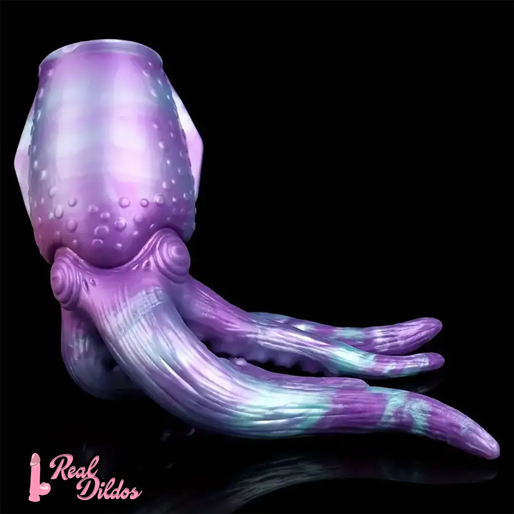 12.59in Octopus Anal Plug Silicone Tentacle Big Dildo Soft Masturbator - Real Dildos