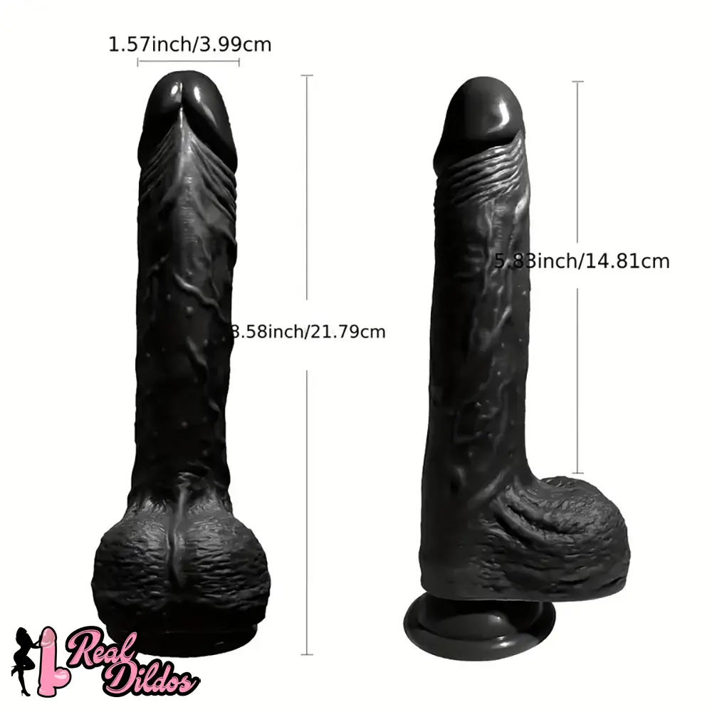 8.58in Remote Control Thrusting Vibrating Heating Dildo For Sex Stimulation - Real Dildos