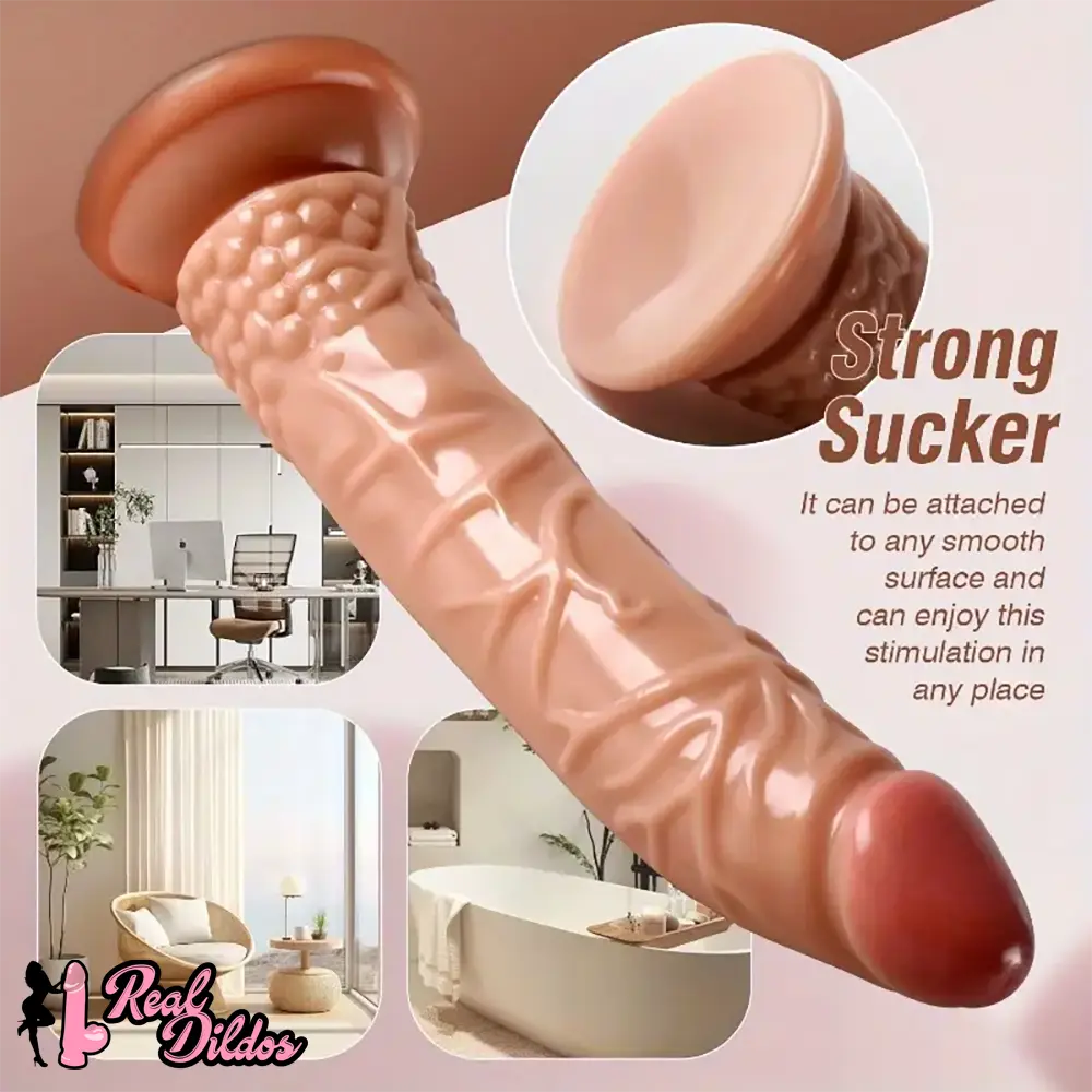 8.46in Large Penis Fantasty Realistic PVC Dildo For Adult Sex Toy