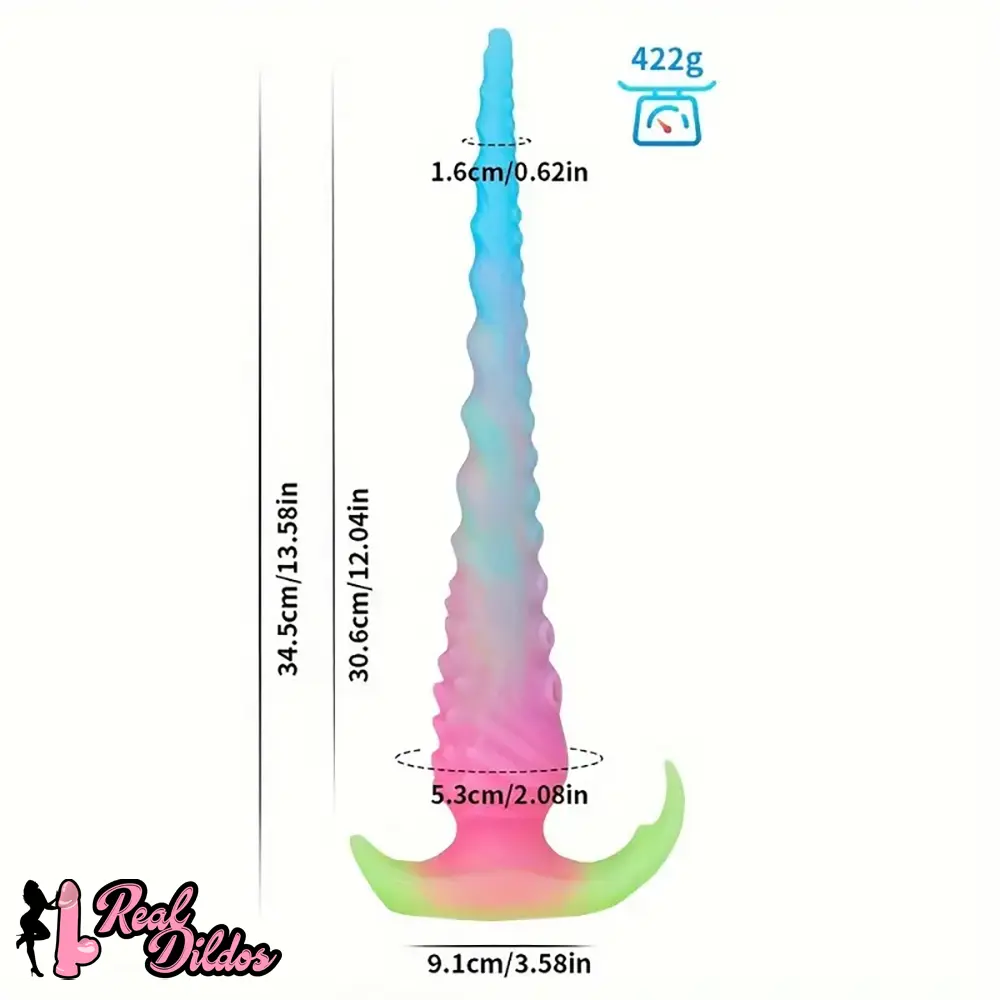 13.58in 17.51in 22.55in Super Long Big Octopus Spiral Silicone Dildo - Real Dildos