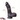 8.66in Ebony Real Large Silicone Soft Dildo For Hands-Free Play Anal - Real Dildos