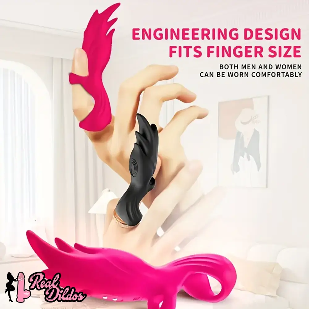 5.31in Vibrating Finger Small Silicone Dildo For G-spot Clitoral Sex Toy - Real Dildos