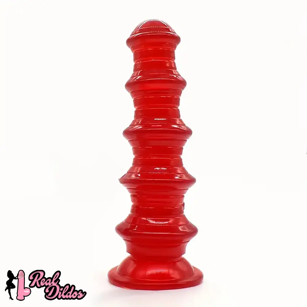 8.5in Ribbed Anal Plug PVC Dildo Big Anus Expansion Women Sex Toy Real Dildos