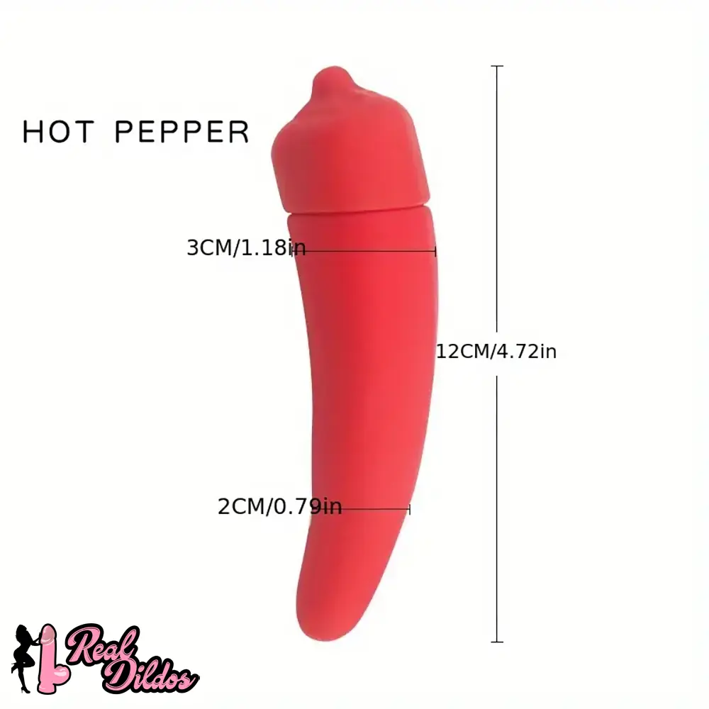 4.41in 4.72in Vegetable Shape Small Vibrating Dildo For Prostate Massage - Real Dildos