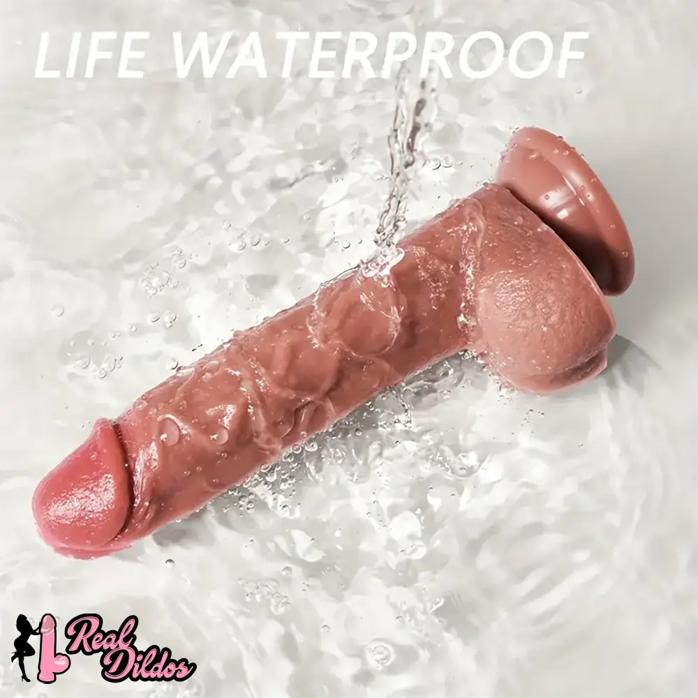 7.8in Soft Silicone Real Dildo For Hands Free Adult Toy Women Men Love - Real Dildos