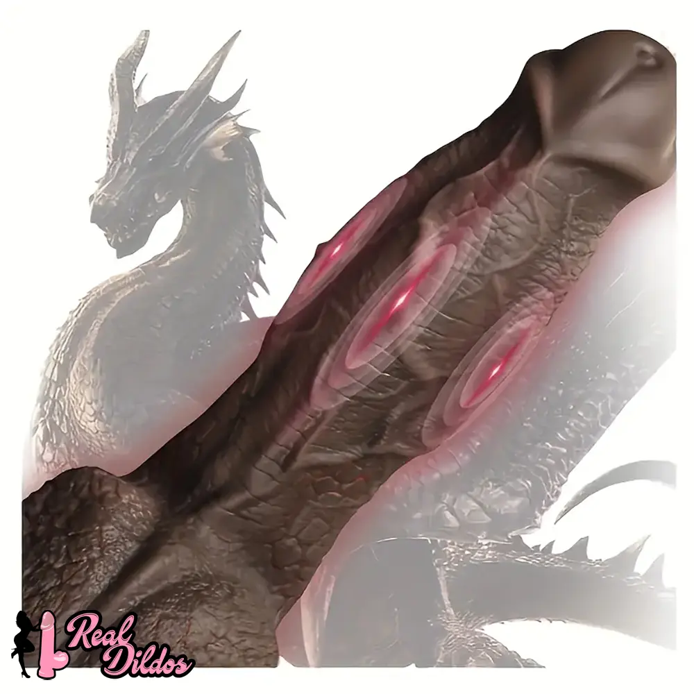 8.5in Dragon Scale Big Horse Cock Monster Silicone Soft Anal Clit Dildo - Real Dildos