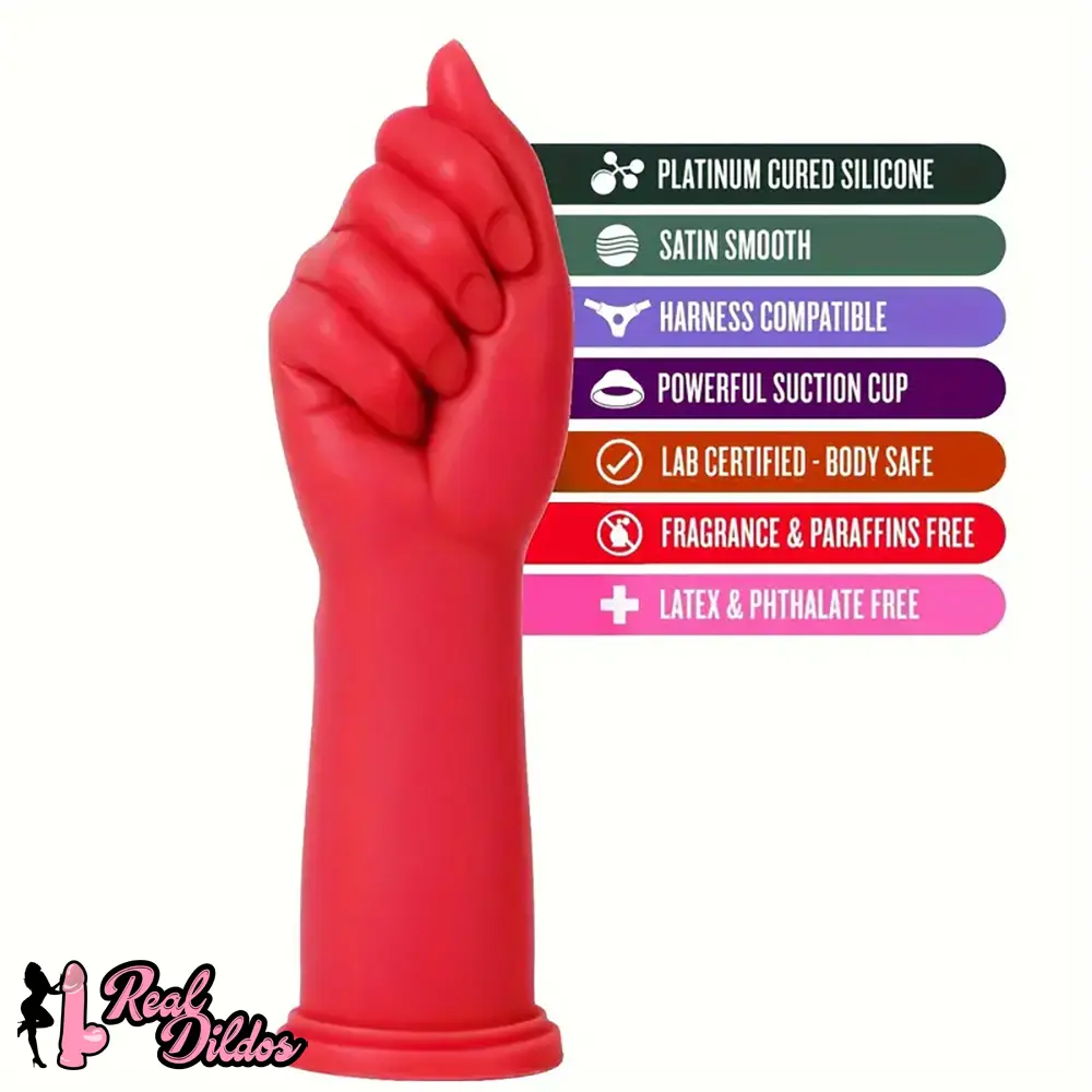 8.3in Big Silicone Soft Fist Hands Dildo For G-spot Clitoral Love Sex Toy - Real Dildos