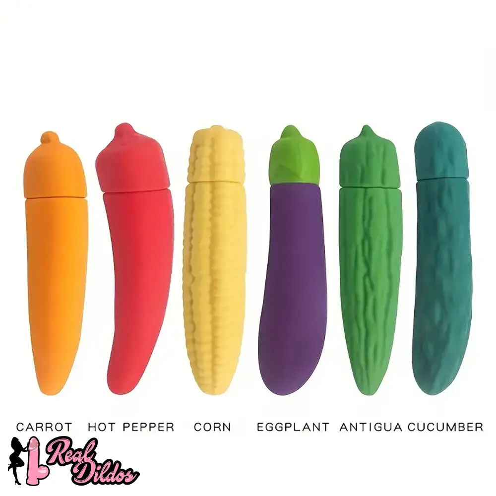 4.41in 4.72in Vegetable Shape Small Vibrating Dildo For Prostate Massage - Real Dildos