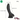 7.28in 8.27in 10.04in Soft Real Ebony Big Looking Silicone G Spot Dildo - Real Dildos