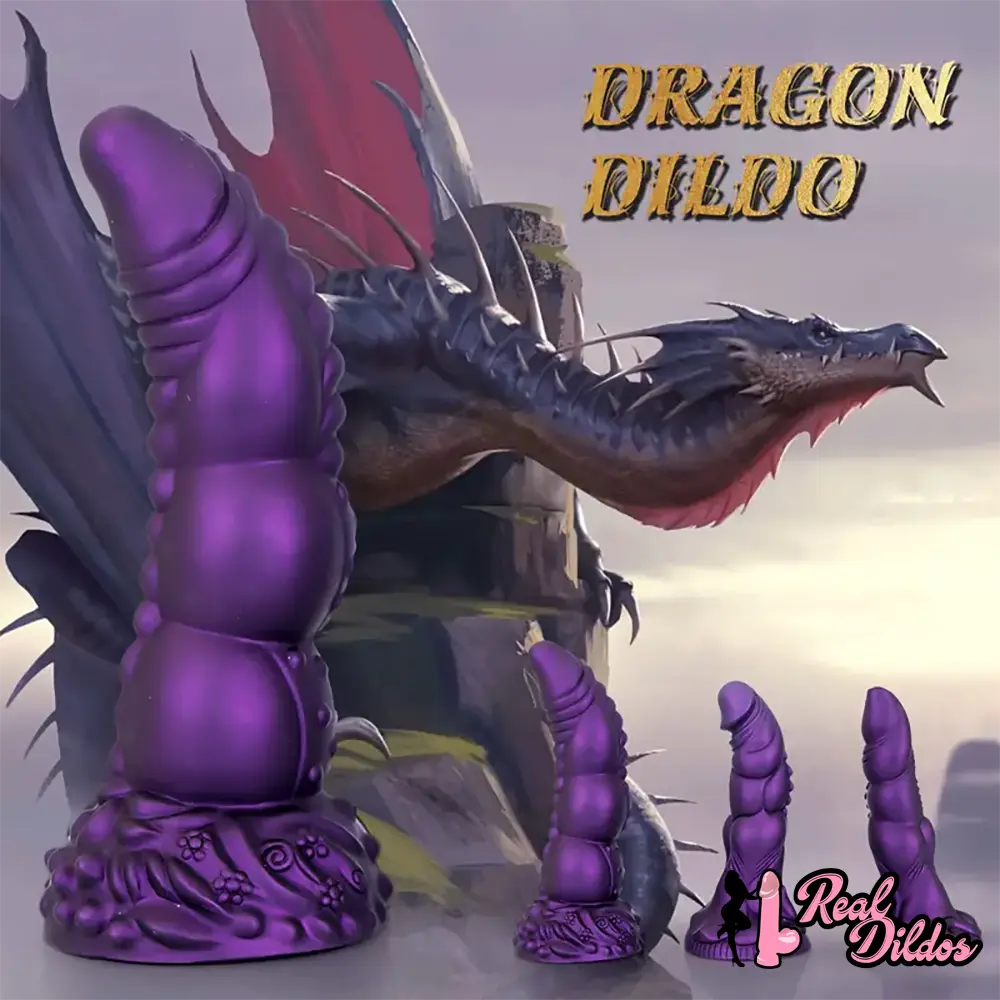 7.87in 8.1in 9.25in Animal Dragon Monster Silicone Dildo For Vaginal G-Spot