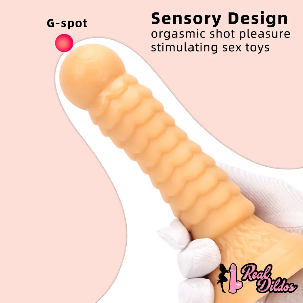 7.08in Fantasy Women Men Dildo Adult Sex Toy For Anal Vaginal Orgasm - Real Dildos