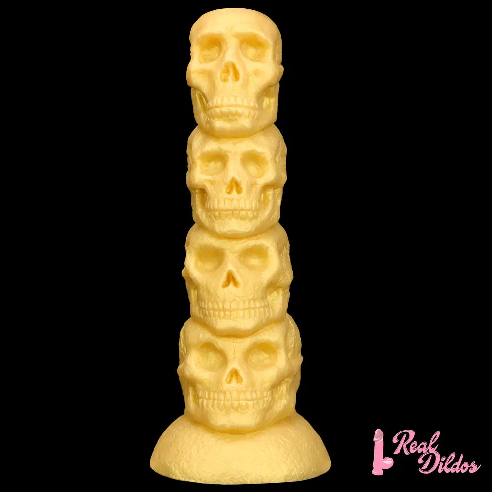 14.37in Premium Large Soft Long Fantasy Silicone Scary Skull Dildo - Real Dildos