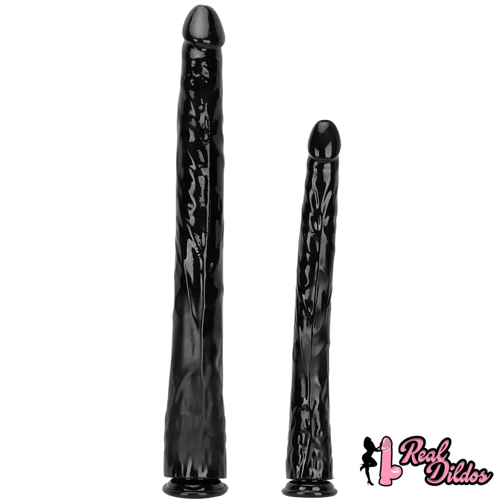 18.11in 22.83in Super Big Long Black Dildo BDSM Sex Toy For Anal Sex - Real Dildos