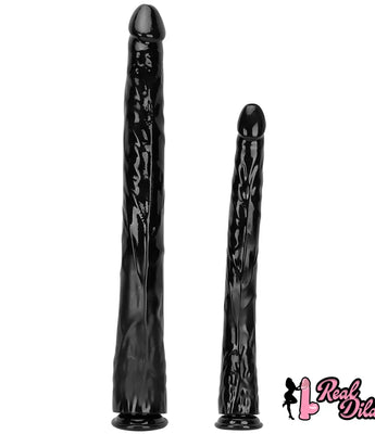 18.11in 22.83in Super Big Long Black Dildo BDSM Sex Toy For Anal Sex - Real Dildos