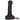 10.63in 12.6in 13.77in Silicone Big Soft Curved Black Dildo With Mushroom Head - Real Dildos