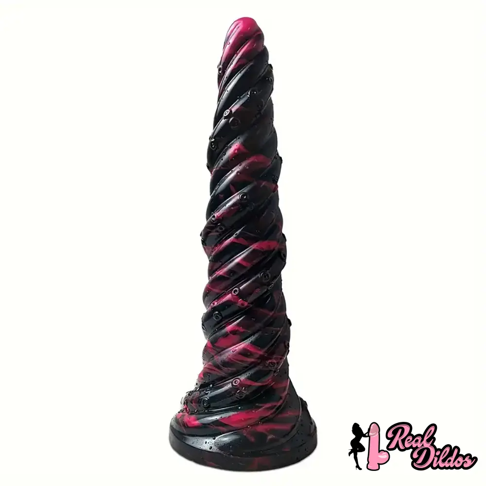 9.8in Fantasy Spiral Cock Dildo Butt Plug For Women G Spot Love Sex Toy
