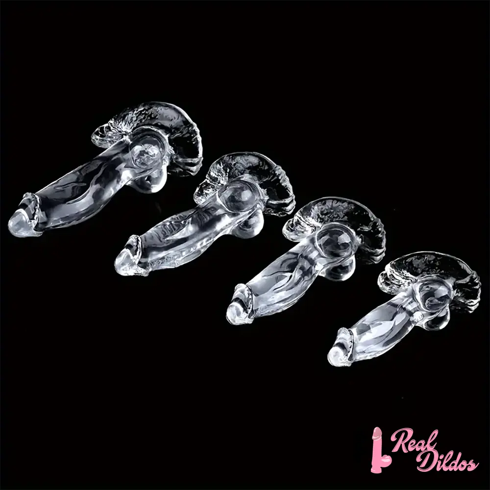 7.87in 8.86in 10.43in 11.22in Clear Soft Big Dildo For Women Sex Toy - Real Dildos