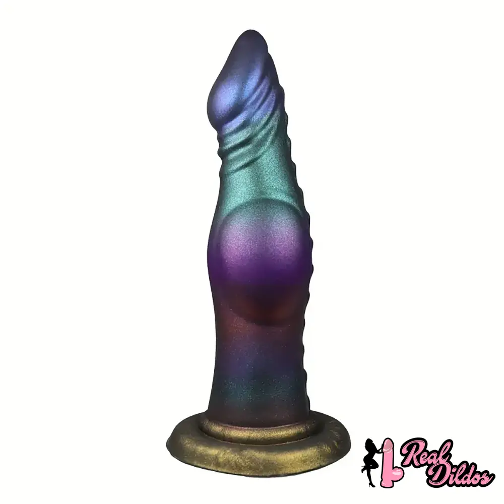 7.28in Fantasy Monster Dog Knot Silicone Soft Cock Dildo For Prostate G Spot