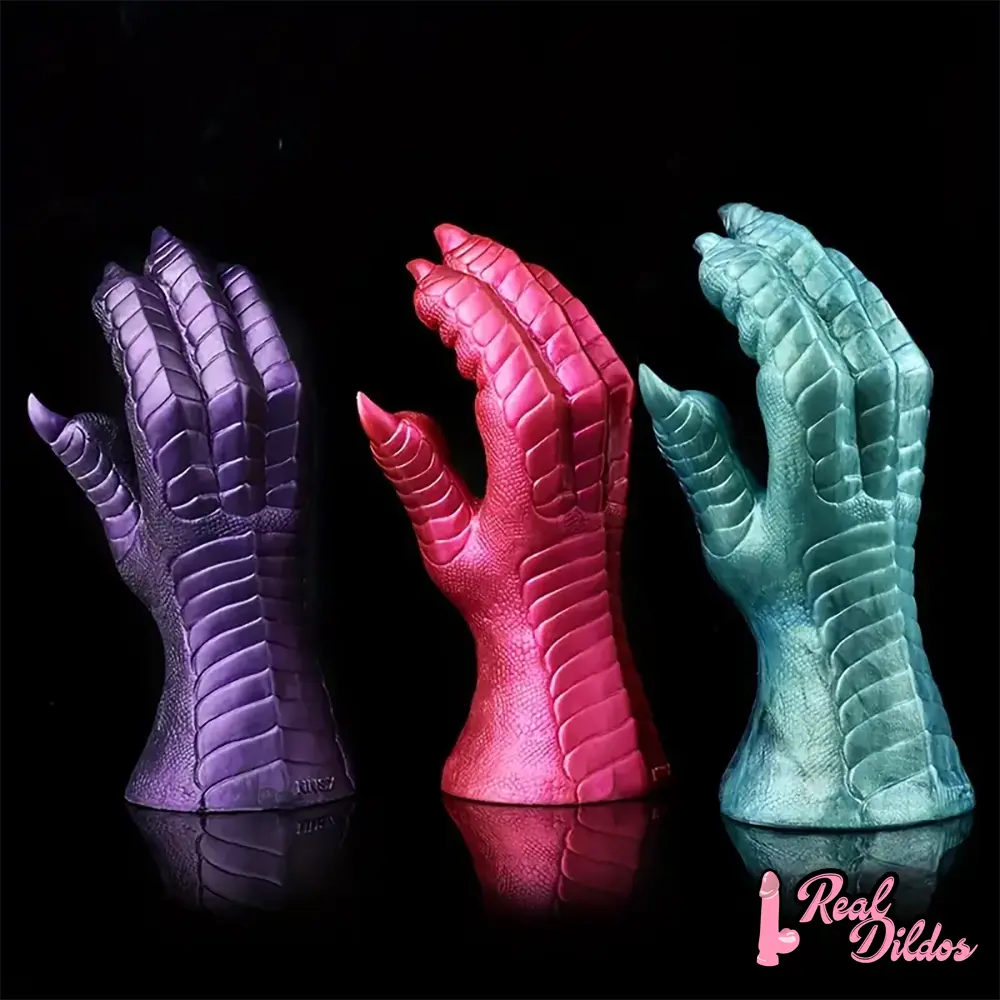 8.66in Fantasy Monster Hands Silicone Soft Dildo For Women G Spot Love
