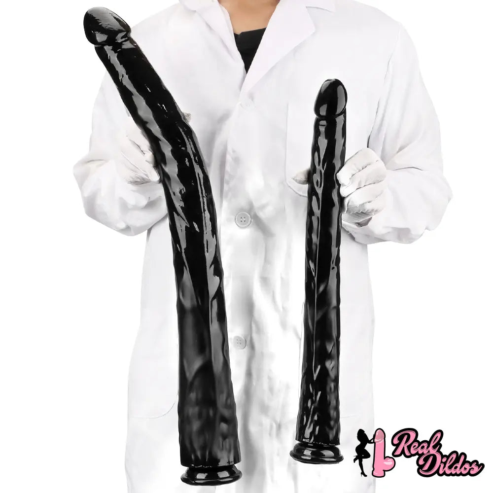 18.11in 22.83in Super Big Long Black Dildo BDSM Sex Toy For Anal Sex - Real Dildos