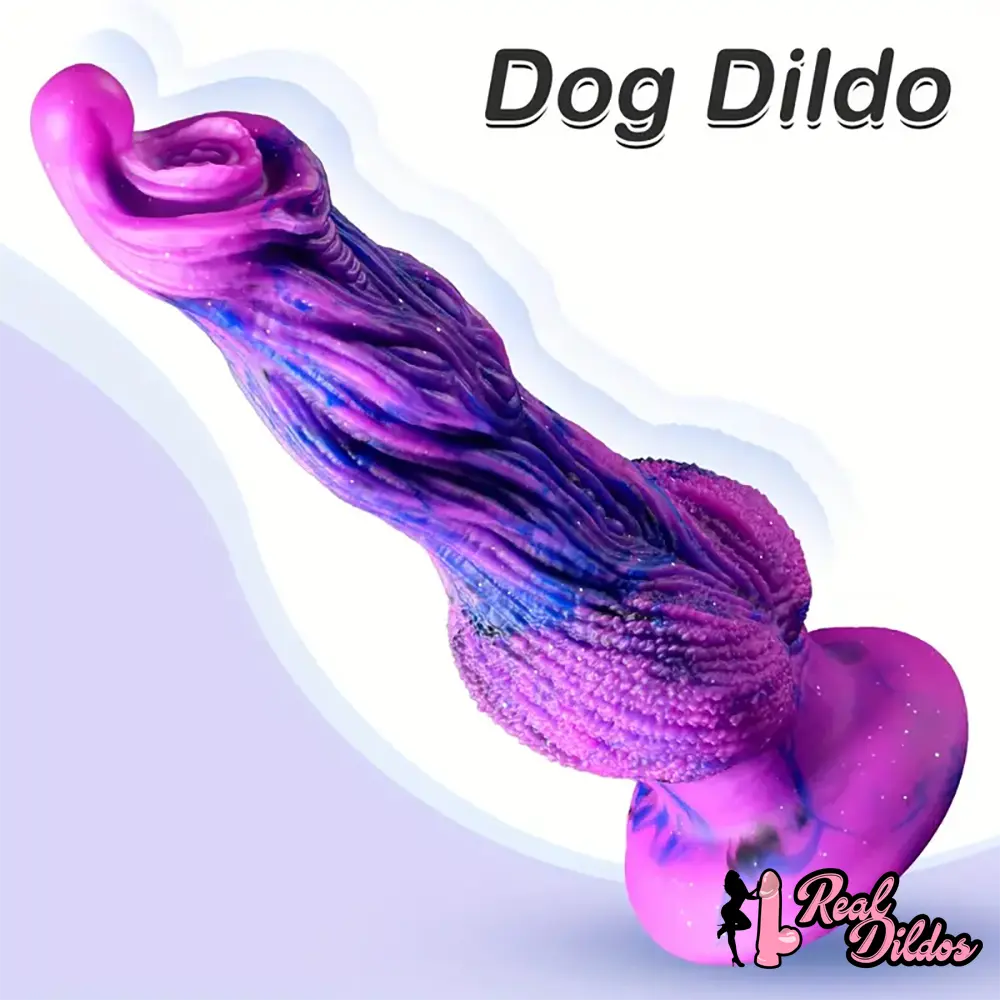 9.8in Fantasy Animal Soft Silicone Dog Monster Dildo For Couples Play - Real Dildos