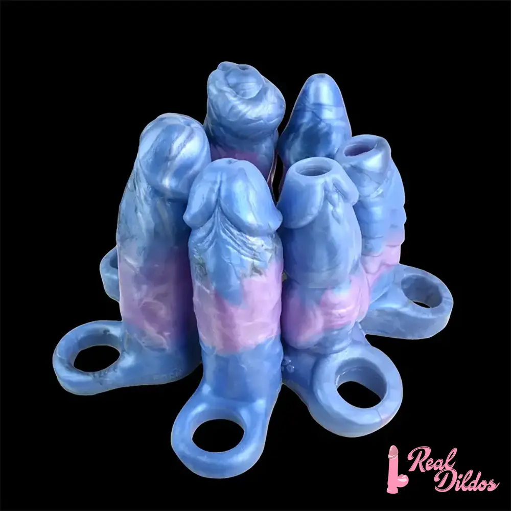 Multiple Lengths Fantasy Silicone Soft Penis Sleeve With Anti-drop Ring