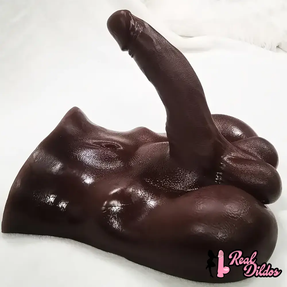 7.1in Silicone Flexible Dildo With TPE Sex Torso For Couples Lesbian - Real Dildos