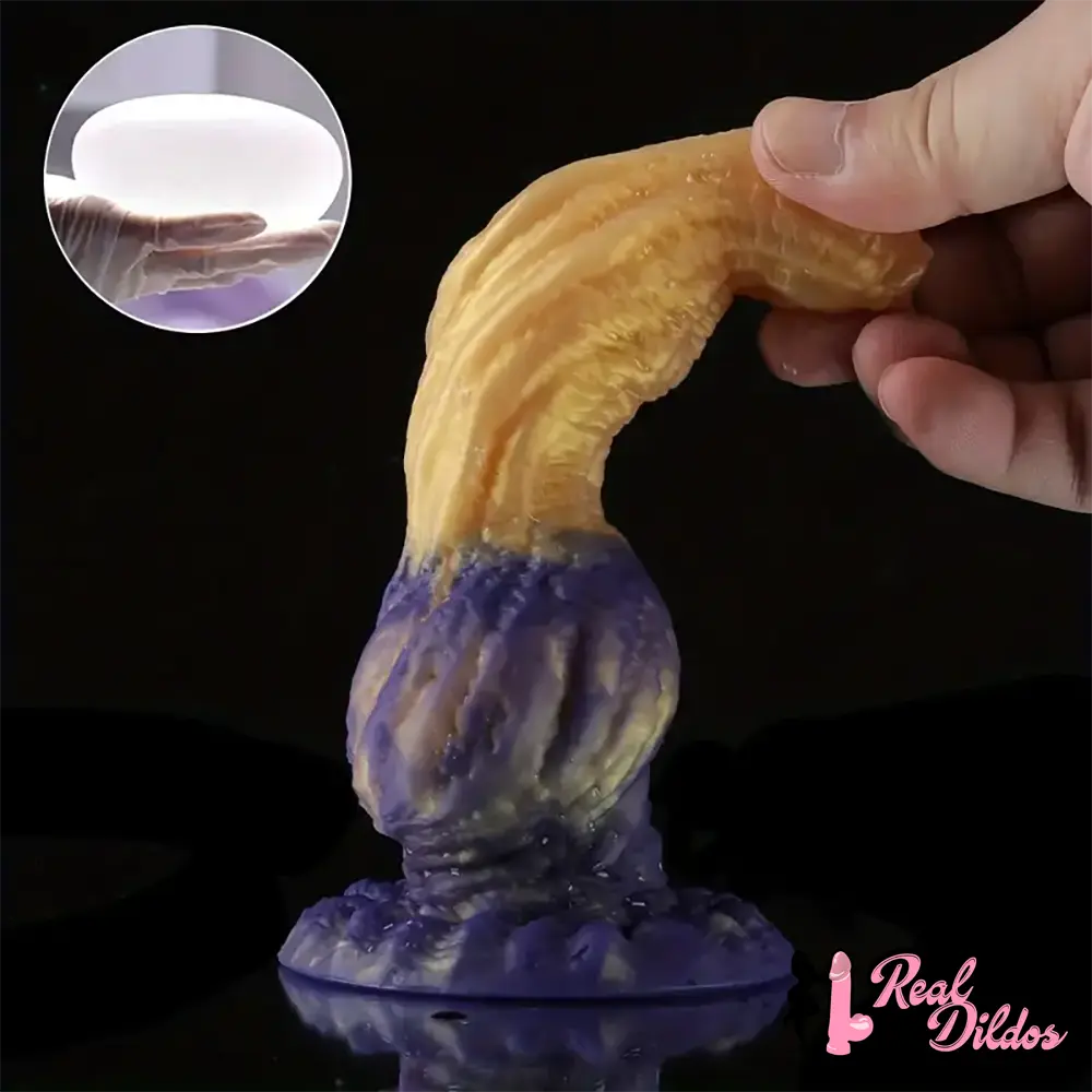 6.38in Liquid Silicone Soft Monster Dildo For Women Sex Pleasure - Real Dildos