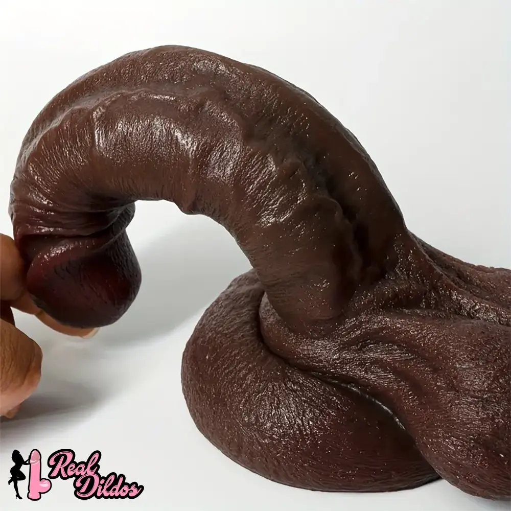 9.44in Soft Silicone Big Ebony Realistic Dildo For Women Masturbation - Real Dildos