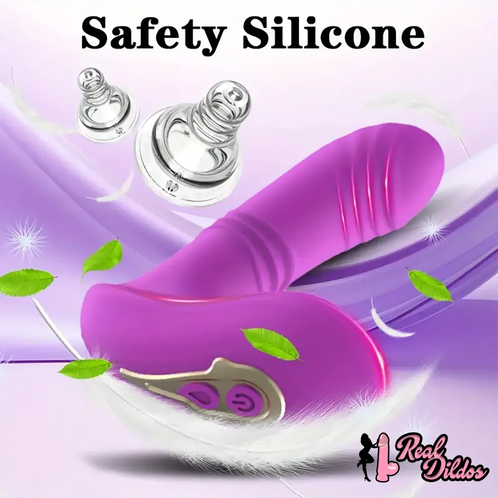 5.7in Vibrating Thrusting Flapping Wearable Dildo G Spot Vibrator - Real Dildos