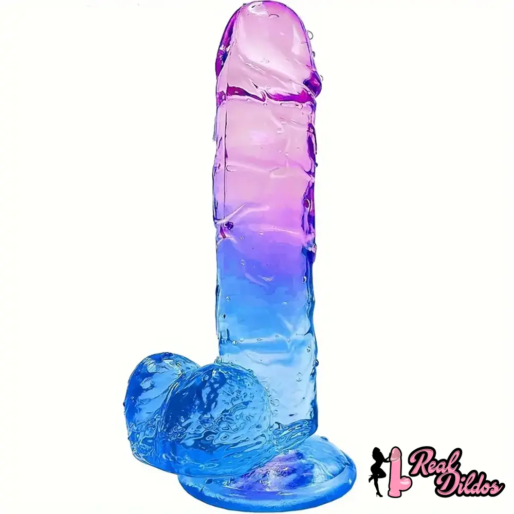 7.5in Soft Silicone Clear Real Dildo For Women G Spot Sex Stimulator - Real Dildos