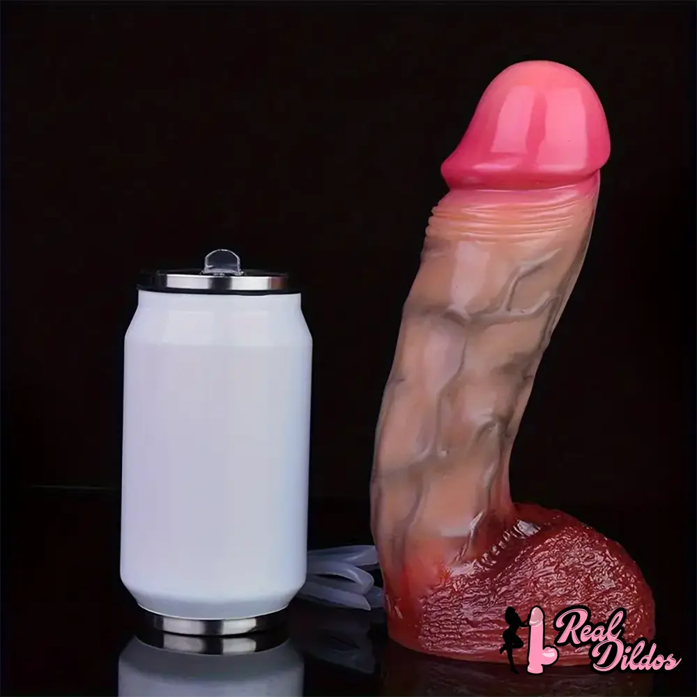 8.9in Soft Big Real Squirting Silicone G Spot Skin-Feel Texture Dildo
