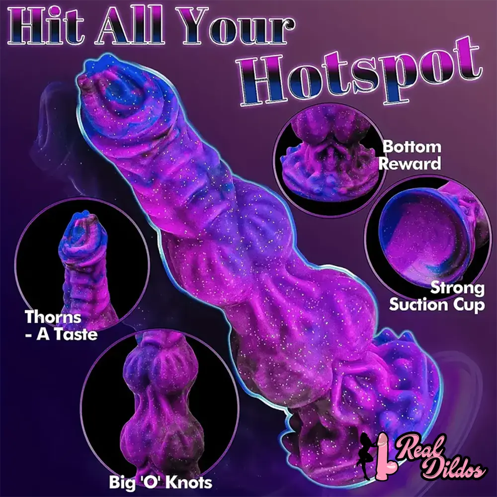 9.65in Fantasy Soft Silicone Monster Dildo For Couples Love Play - Real Dildos