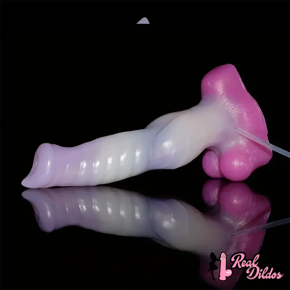 10.23in Fantasy Animal Dog Cock Knot Ejaculating Big Dildo For Couples - Real Dildos