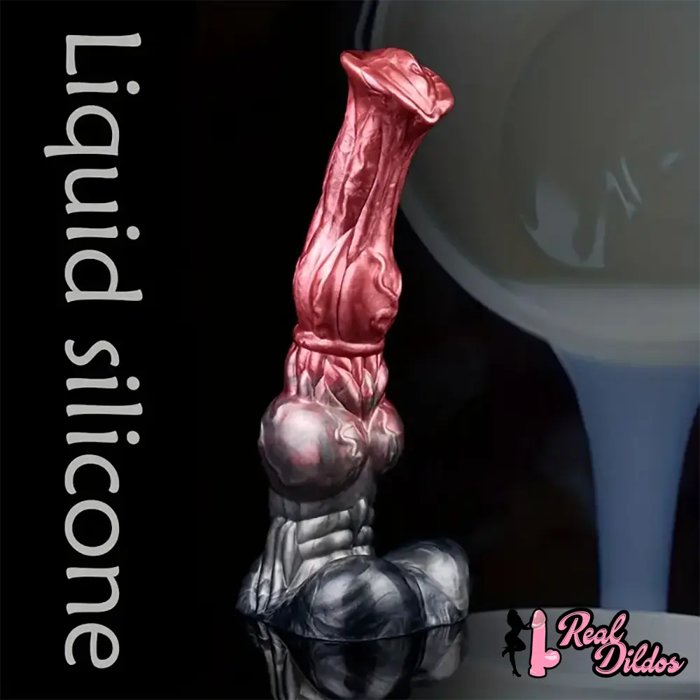 10.23in Large Animal Horse Cock Fantasy Silicone Soft Dildo Dilator - Real Dildos