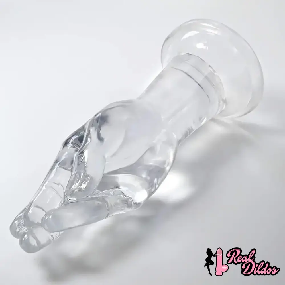 9.6in Big Clear Fist Hand Dildo Adult Sex Toy For Anal Fisting Sex