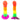 6.89in Colorful Silicone Soft Rainbow Dildo For Anal Vaginal Stimulation - Real Dildos