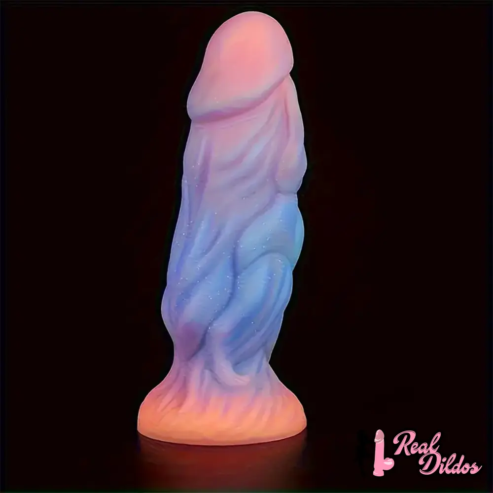 9.06in Fantasy Luminous Silicone Soft Big Dildo For Women Men Sex