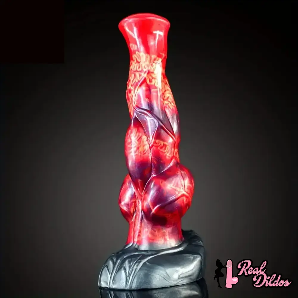 9.57in Animal Big Dog Silicone Soft Dildo With Strong Suction Base - Real Dildos