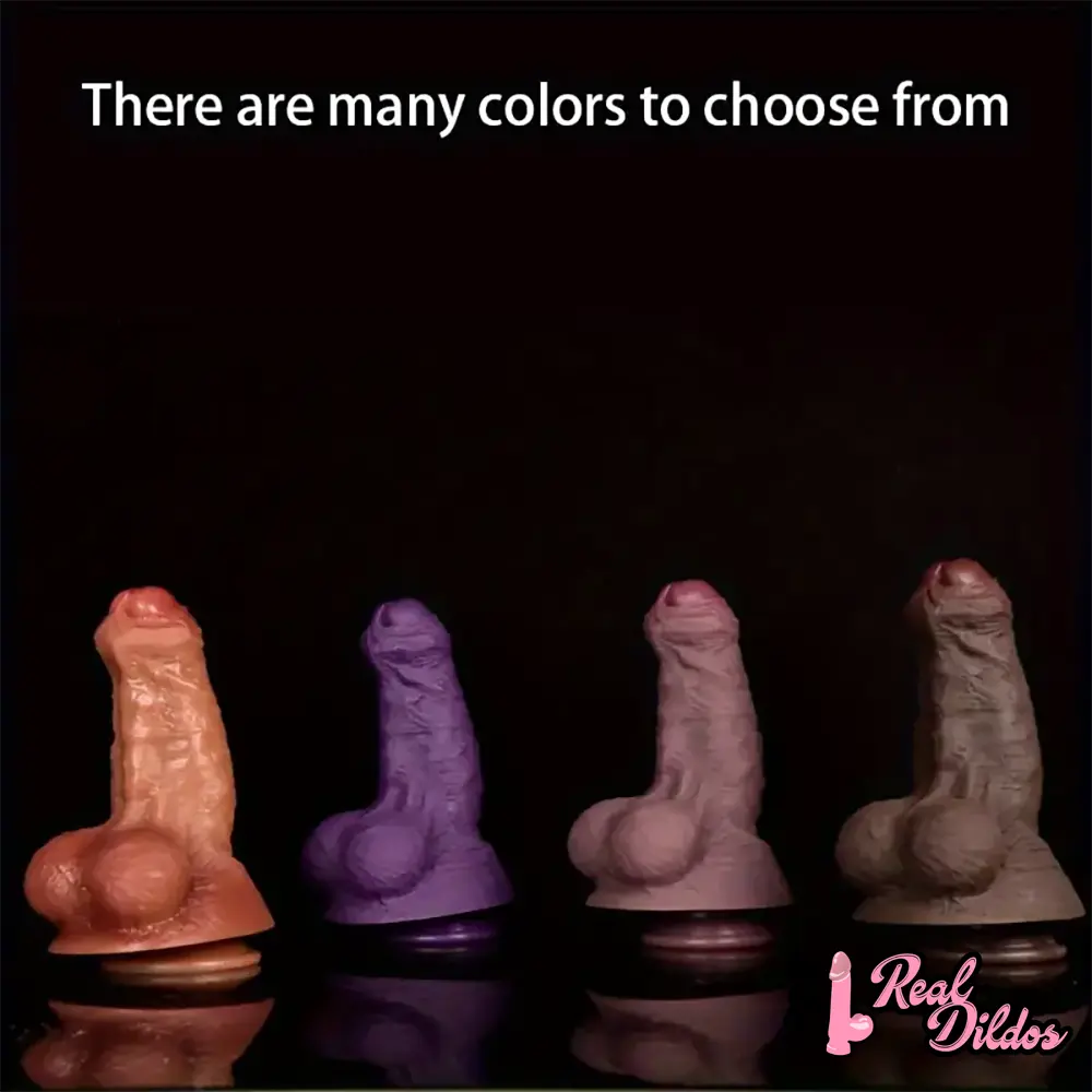 7.87in Lifelike Thick Silicone Soft Dildo For Anal Expansion Adult Sex Toy - Real Dildos