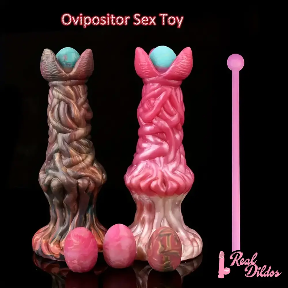 7.99in Silicone Soft Big Knot Alien Ovipositor Dildo For Women Lay Eggs - Real Dildos