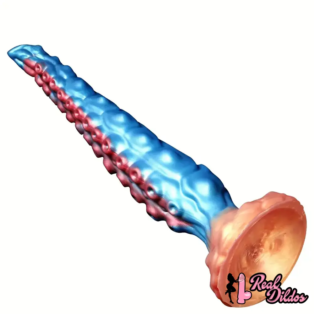 13.7in Big Long Real Tentacle Silicone Soft Dildo Penis Anal Expander - Real Dildos