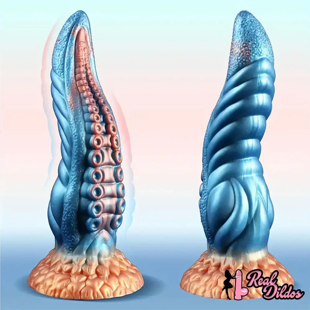 9.4in Silicone Octopus Tentacle Fantasy Thick Big Soft Dildo For G-Spot