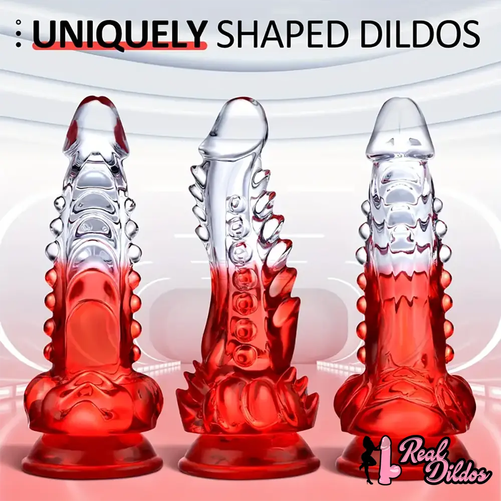 8.6in Spiked Soft Dildo Female Masturbator For Anus Vaginal Sex - Real Dildos