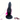 8.15in Silicone Dragon Large Soft Black Dildo For Women Strong Suction Cup - Real Dildos