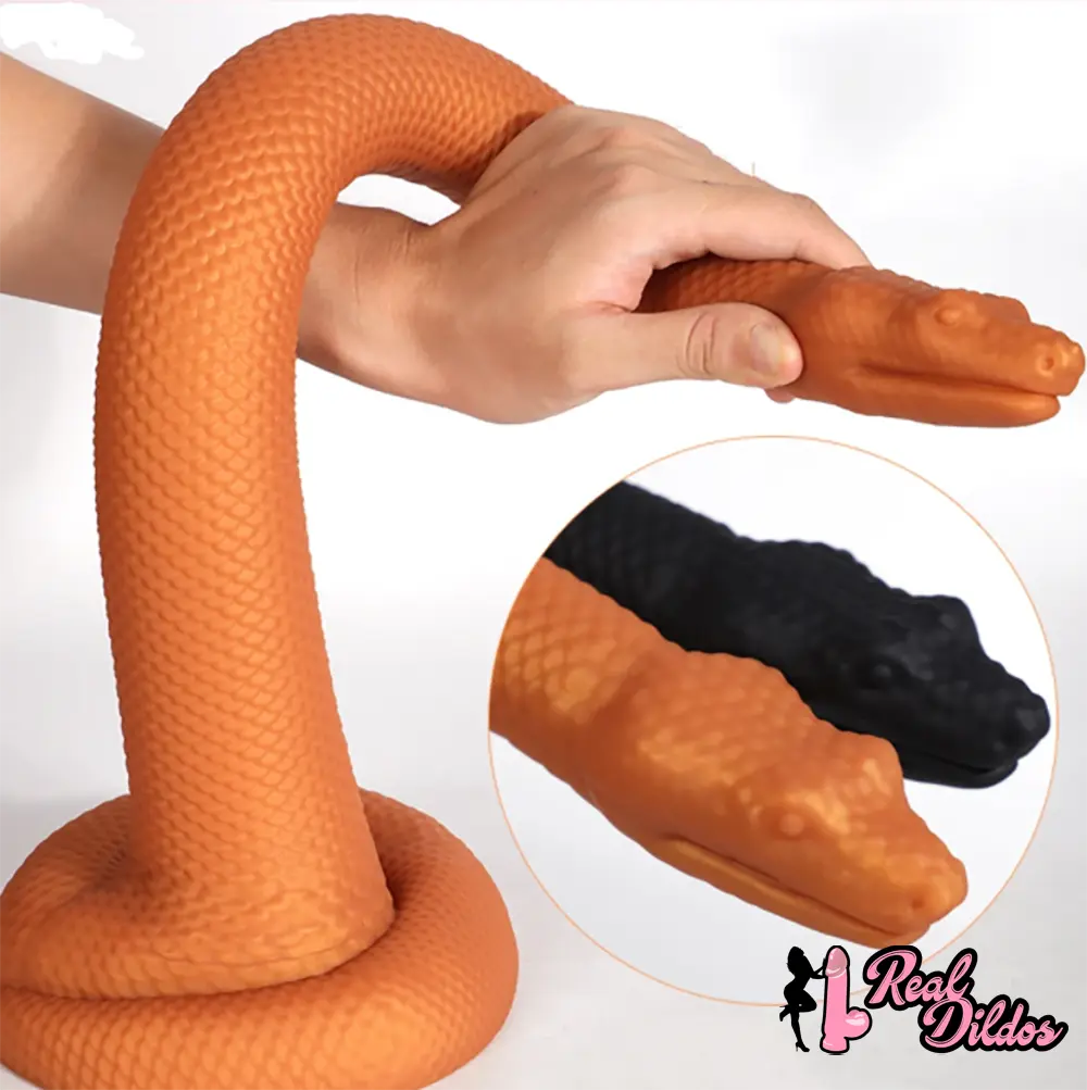 13.78in 17.72in 21.65in Super Long Huge Silicone Soft Snake Dildo